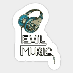 Evil Music Sticker